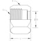 World Wide Fittings JIC Tube Nut Stainless Steel 318X06SS - alternate 1